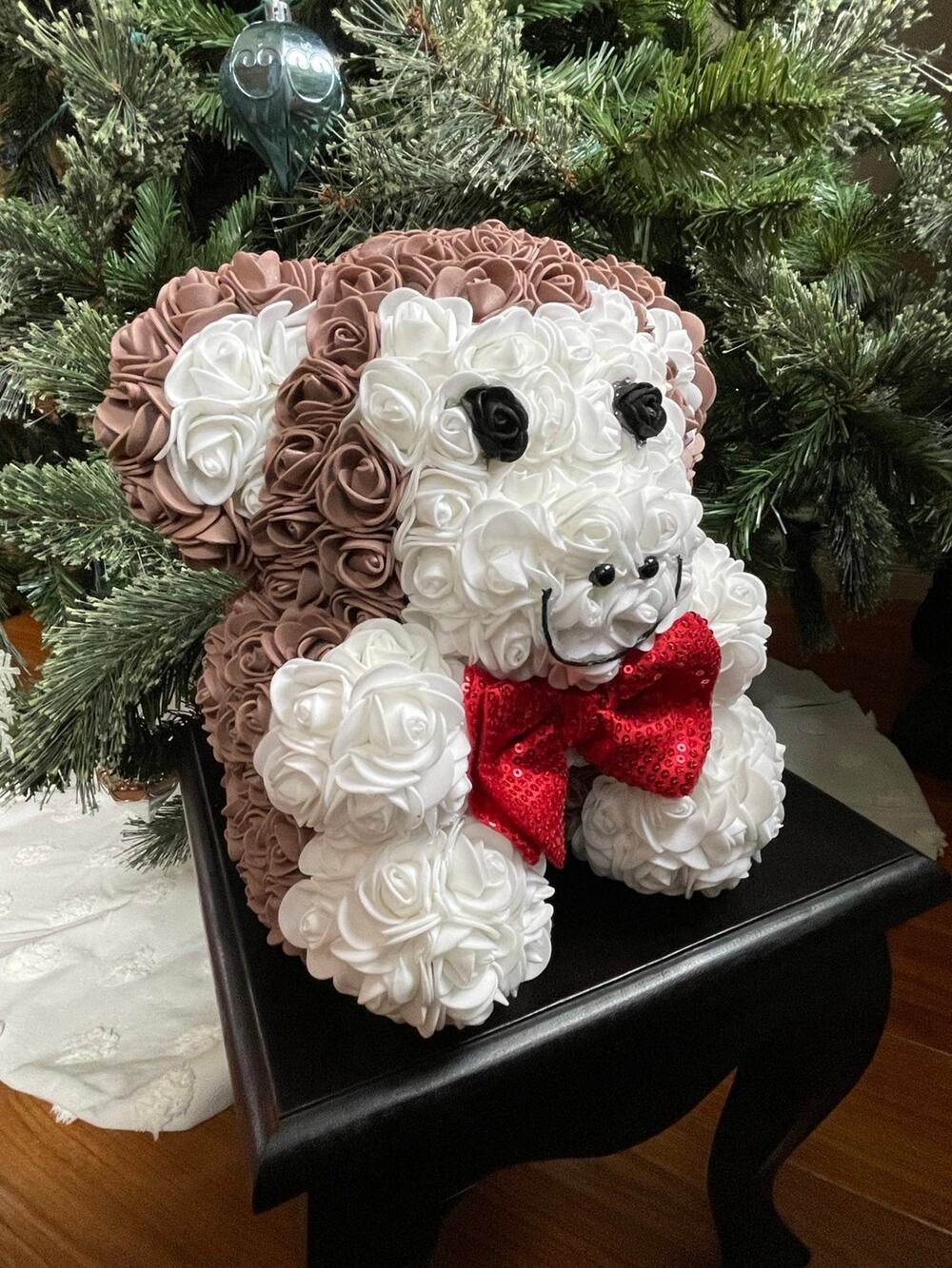 Handmade Christmas Monkey From Roses